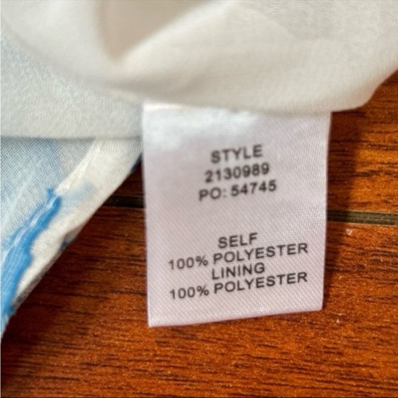 Daily Look Current Air Textured Prints Ruffled Neck Short Sleeve Blouse - Picture 9 of 11